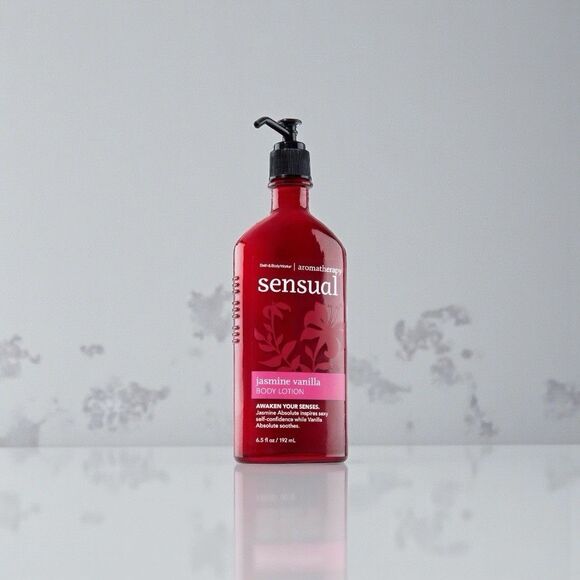 RARE- Bath & Body Works Aromatherapy JASMINE VANILLA SENSUAL Body Lotion 6.5 oz - Picture 3 of 4
